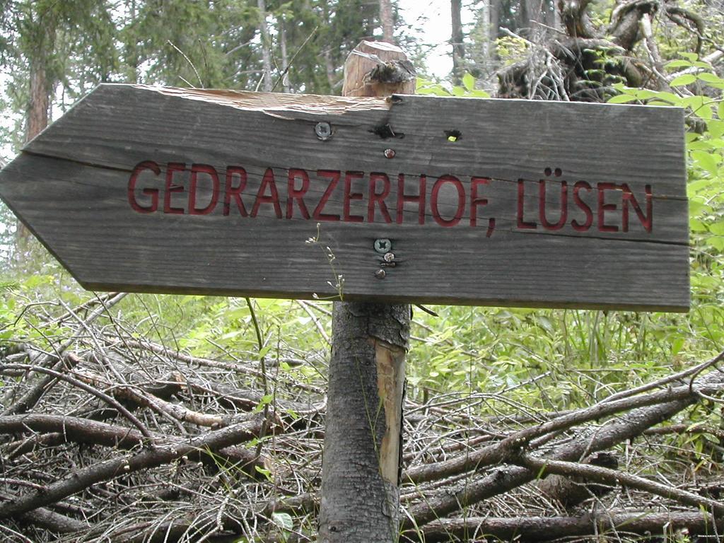 Ferienwohnung Gedrarzerhof Lüsen Exterior foto